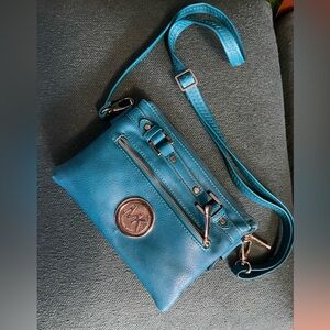 Michael Fors Turquoise Crossbody Bag